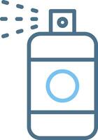 Spray Line Two Colour Icon Design vector