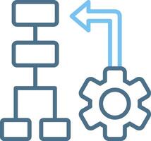 Uml Line Two Colour Icon Design vector