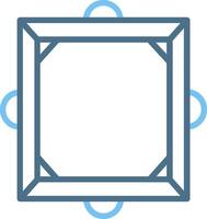 Frame Line Two Colour Icon Design vector