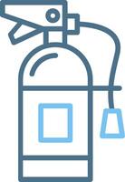 Fire Extinguisher Line Two Colour Icon Design vector