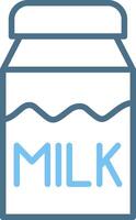 Milk Line Two Colour Icon Design vector