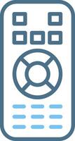 Remote Control Line Two Colour Icon Design vector
