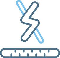 Antistatic Line Two Colour Icon Design vector