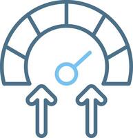 Meter Line Two Colour Icon Design vector
