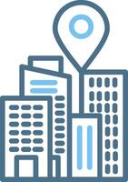 Place Holder Line Two Colour Icon Design vector