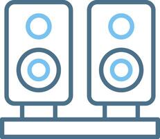 Speakers Line Two Colour Icon Design vector