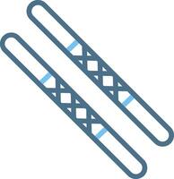Stick Line Two Colour Icon Design vector