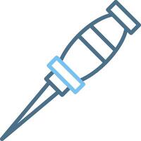 Awl Line Two Colour Icon Design vector