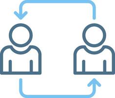 Engagement Line Two Colour Icon Design vector