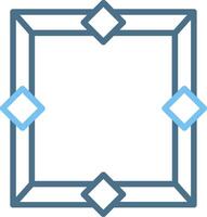 Frame Line Two Colour Icon Design vector