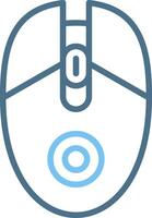 Mouse Line Two Colour Icon Design vector