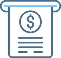 Payroll Line Two Colour Icon Design vector