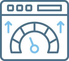 Web Speed Line Two Colour Icon Design vector