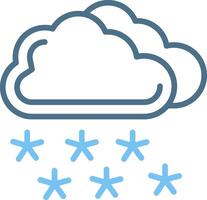 Winter Line Two Colour Icon Design vector