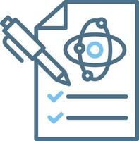 Check List Line Two Colour Icon Design vector