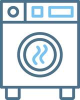 Dryer Line Two Colour Icon Design vector