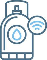 Gas Tank Line Two Colour Icon Design vector