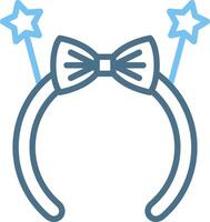 Headband Line Two Colour Icon Design vector