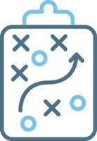 Strategy Line Two Colour Icon Design vector