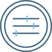 Adjust Line Two Colour Icon Design vector