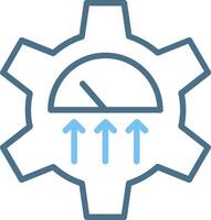 Performance Line Two Colour Icon Design vector