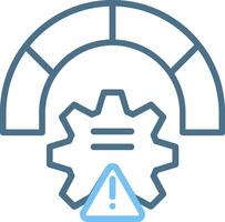 Risk Line Two Colour Icon Design vector