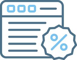 Website Line Two Colour Icon Design vector