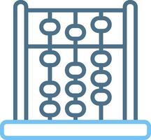 Abacus Line Two Colour Icon Design vector