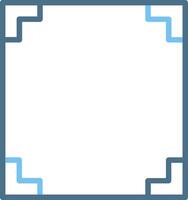 Frame Line Two Colour Icon Design vector
