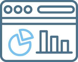 Dashboard Line Two Colour Icon Design vector