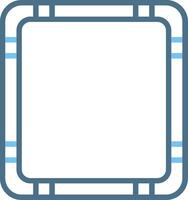 Frame Line Two Colour Icon Design vector