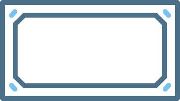 Frame Line Two Colour Icon Design vector