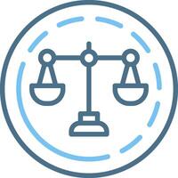 Integrity Line Two Colour Icon Design vector