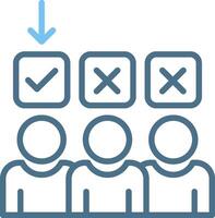 Selection Line Two Colour Icon Design vector