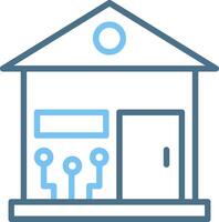 Smart Home Line Two Colour Icon Design vector