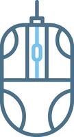 Mouse Line Two Colour Icon Design vector