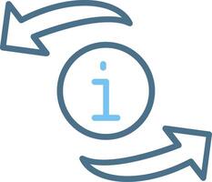 Refresh Line Two Colour Icon Design vector