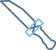 Knife Line Two Colour Icon Design vector