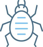 Mite Line Two Colour Icon Design vector