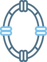 Frame Line Two Colour Icon Design vector