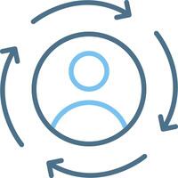 Consistency Line Two Colour Icon Design vector