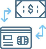 Payment Method Line Two Colour Icon Design vector