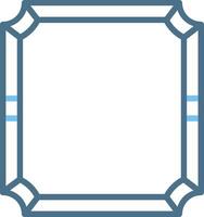 Frame Line Two Colour Icon Design vector