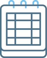 Notepad Line Two Colour Icon Design vector