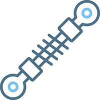 Shock Absorber Line Two Colour Icon Design vector