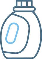 Detergent Line Two Colour Icon Design vector