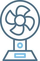 Fan Line Two Colour Icon Design vector