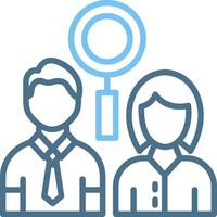 Selection Line Two Colour Icon Design vector