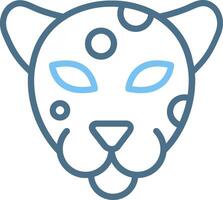 Jaguar Line Two Colour Icon Design vector