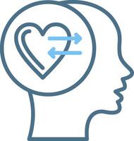 Empathy Line Two Colour Icon Design vector